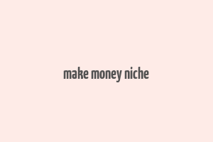 make money niche