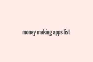 money making apps list