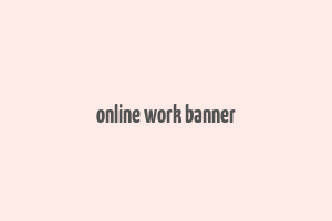 online work banner