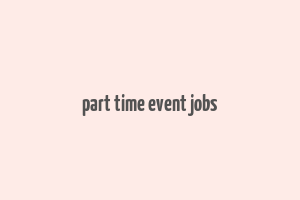 part time event jobs