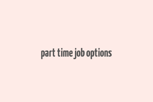 part time job options