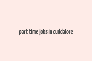 part time jobs in cuddalore