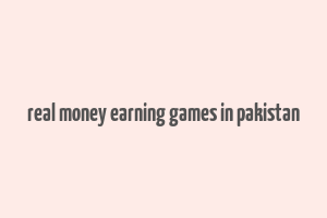 real money earning games in pakistan