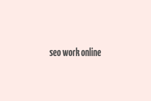 seo work online