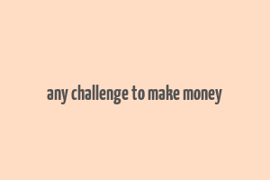 any challenge to make money