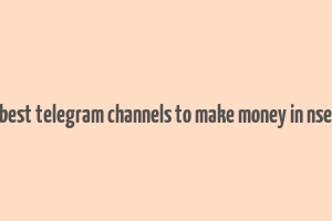 best telegram channels to make money in nse