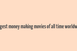 biggest money making movies of all time worldwide