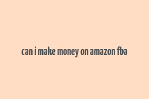 can i make money on amazon fba