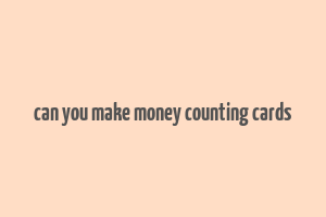 can you make money counting cards