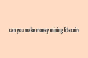 can you make money mining litecoin