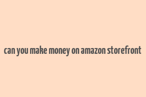 can you make money on amazon storefront