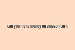 can you make money on amazon turk