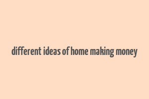 different ideas of home making money