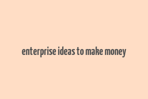 enterprise ideas to make money