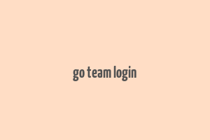 go team login