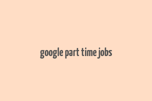 google part time jobs