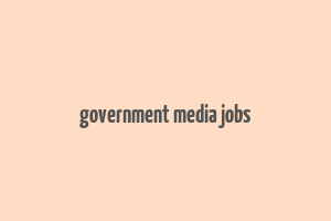 government media jobs