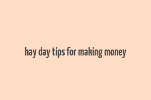 hay day tips for making money