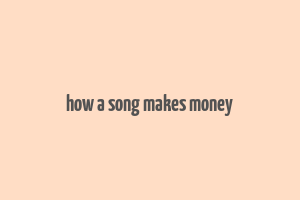 how a song makes money