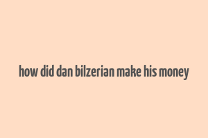 how did dan bilzerian make his money