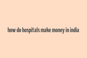 how do hospitals make money in india