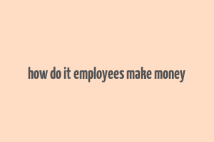 how do it employees make money