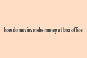 how do movies make money at box office