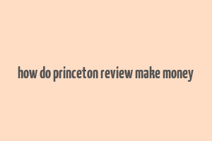 how do princeton review make money