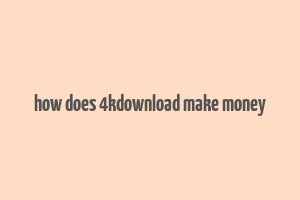 how does 4kdownload make money