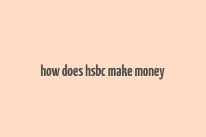 how does hsbc make money