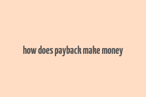 how does payback make money