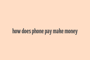 how does phone pay make money