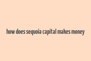 how does sequoia capital makes money