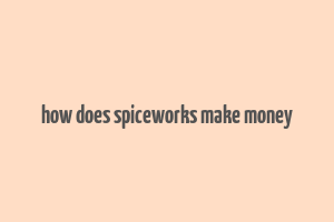 how does spiceworks make money