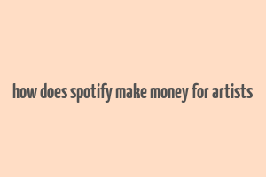 how does spotify make money for artists