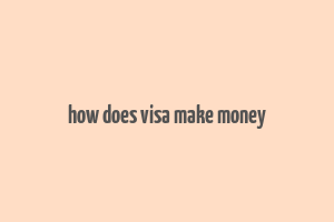 how does visa make money