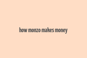 how monzo makes money