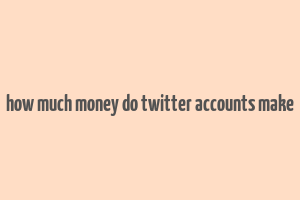 how much money do twitter accounts make