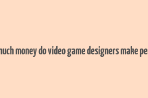 how much money do video game designers make per hour