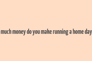 how much money do you make running a home daycare