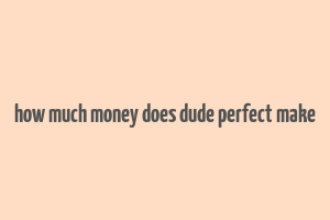 how much money does dude perfect make