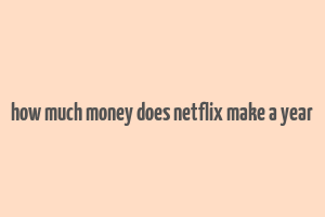 how much money does netflix make a year