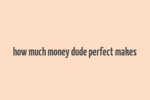 how much money dude perfect makes