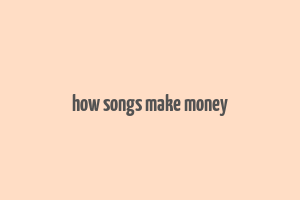 how songs make money