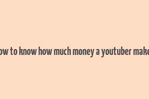 how to know how much money a youtuber makes