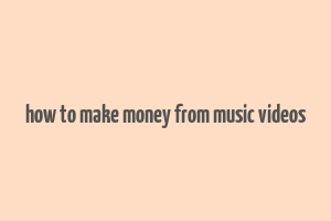 how to make money from music videos