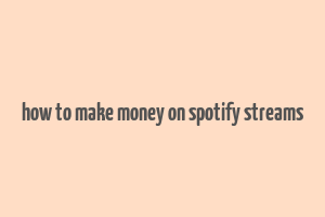 how to make money on spotify streams