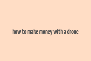 how to make money with a drone