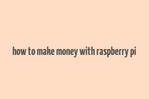 how to make money with raspberry pi