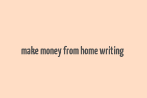 make money from home writing & mailing envelopes